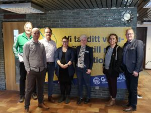 bild på de som var med vid företagsbesöket hos G-byrån