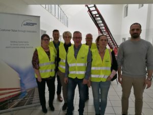 bild på de som var med vid företagsbesöket hos Norma group