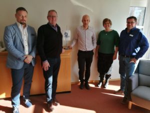 bild på de som var med vid företagsbesöket hos Rullpack