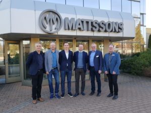 bild på de som var med vid företagsbesöket hos MAttssons