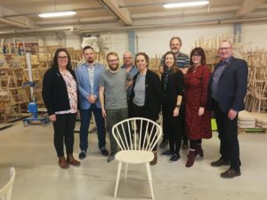 bild på de som var med vid företagsbesöket hos Stolab